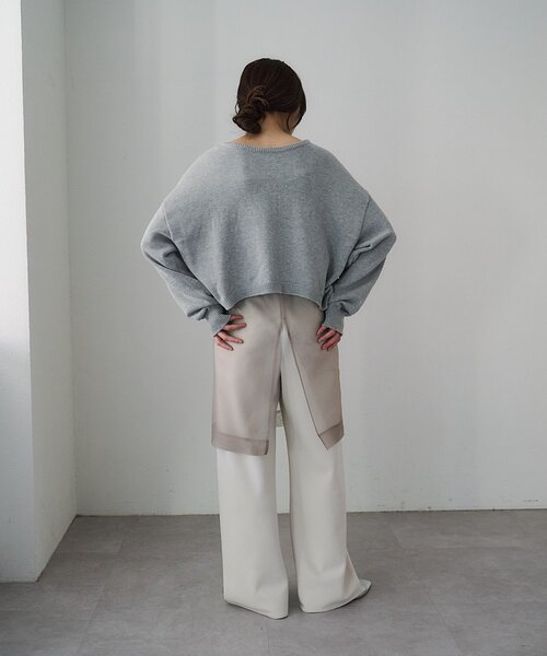 SHENERY(シーナリー)の「2WAYラウンドショートPO(ニット/セーター・レディース・ピンク/オフホワイト/グレー・FREE)」の18枚目の写真