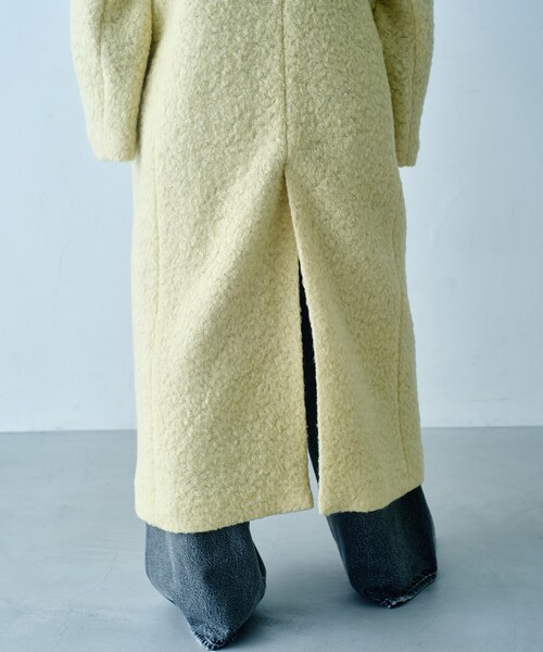 CODE A（コードエー）の「M long coat（チェスターコート・レディース・ネイビー/ライトイエロー系・00）」の13枚目の写真