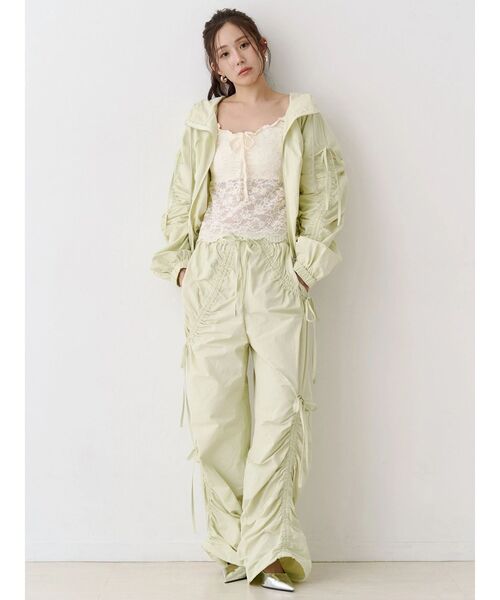 CALNAMUR（カルナムール）の「ピーチレースパットイントップス（Tシャツ/カットソー・レディース・ブラック/オフホワイト/イエロー・FREE）」の6枚目の写真