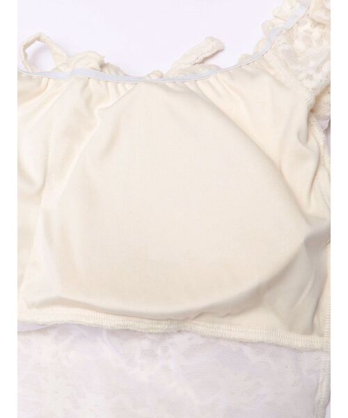 CALNAMUR（カルナムール）の「ピーチレースパットイントップス（Tシャツ/カットソー・レディース・ブラック/オフホワイト/イエロー・FREE）」の4枚目の写真
