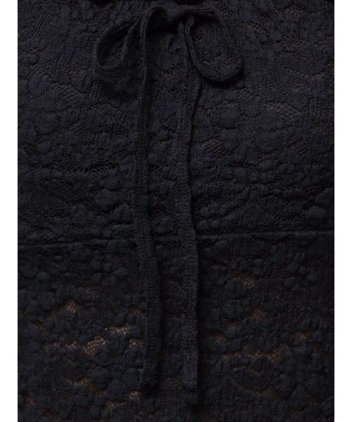 CALNAMUR（カルナムール）の「ピーチレースパットイントップス（Tシャツ/カットソー・レディース・ブラック/オフホワイト/イエロー・FREE）」の6枚目の写真