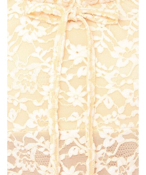 CALNAMUR（カルナムール）の「ピーチレースパットイントップス（Tシャツ/カットソー・レディース・ブラック/オフホワイト/イエロー・FREE）」の7枚目の写真