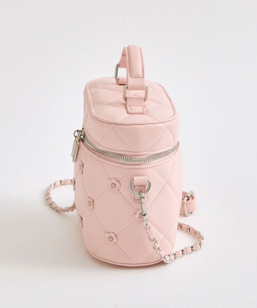 OLIVE des OLIVE（オリーブデオリーブ）の「フラワーバニティーバッグ（ハンドバッグ・レディース・イエロー/ピンク/オフホワイト/ブラック/サックスブルー・FREE）」の16枚目の写真