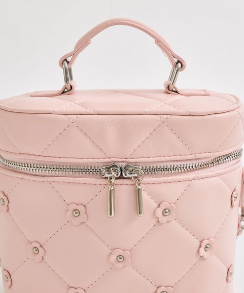 OLIVE des OLIVE（オリーブデオリーブ）の「フラワーバニティーバッグ（ハンドバッグ・レディース・イエロー/ピンク/オフホワイト/ブラック/サックスブルー・FREE）」の18枚目の写真