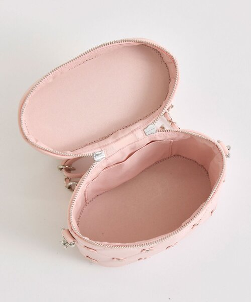 OLIVE des OLIVE（オリーブデオリーブ）の「フラワーバニティーバッグ（ハンドバッグ・レディース・イエロー/ピンク/オフホワイト/ブラック/サックスブルー・FREE）」の22枚目の写真