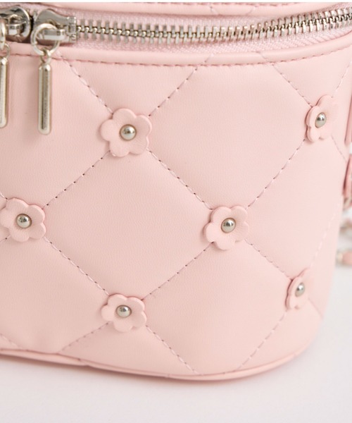 OLIVE des OLIVE（オリーブデオリーブ）の「フラワーバニティーバッグ（ハンドバッグ・レディース・イエロー/ピンク/オフホワイト/ブラック/サックスブルー・FREE）」の9枚目の写真