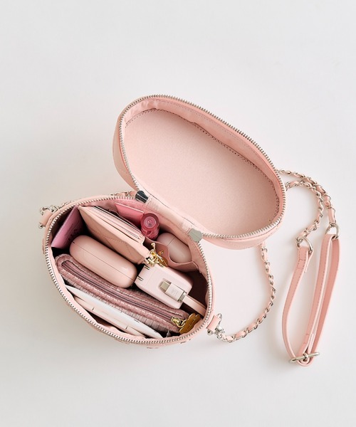 OLIVE des OLIVE（オリーブデオリーブ）の「フラワーバニティーバッグ（ハンドバッグ・レディース・イエロー/ピンク/オフホワイト/ブラック/サックスブルー・FREE）」の14枚目の写真