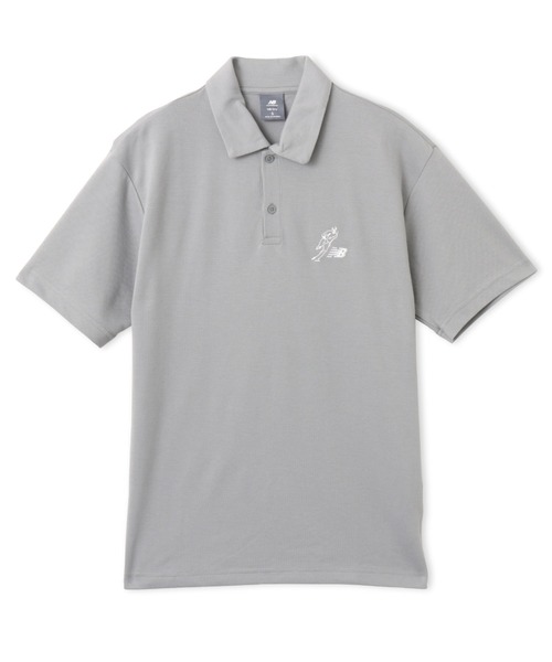 NEW BALANCE(ニューバランス)の「New Balance Shohei Always On Logo SS Polo / ニューバランス オオタニ ショウヘイ オールウェイズオンロゴショートスリーブ ポロ(ポロシャツ・メンズ・グレー/ブラック/ネイビー・M/L/XL)」の2枚目の写真