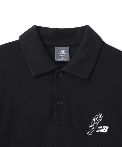 NEW BALANCE(ニューバランス)の「New Balance Shohei Always On Logo SS Polo / ニューバランス オオタニ ショウヘイ オールウェイズオンロゴショートスリーブ ポロ(ポロシャツ・メンズ・グレー/ブラック/ネイビー・M/L/XL)」の4枚目の写真