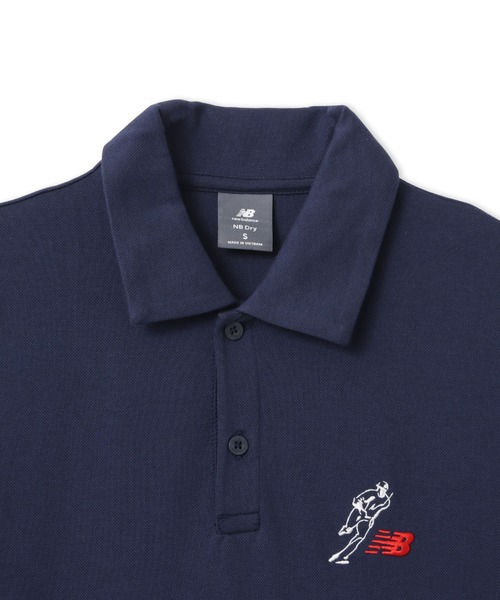 NEW BALANCE(ニューバランス)の「New Balance Shohei Always On Logo SS Polo / ニューバランス オオタニ ショウヘイ オールウェイズオンロゴショートスリーブ ポロ(ポロシャツ・メンズ・グレー/ブラック/ネイビー・M/L/XL)」の8枚目の写真