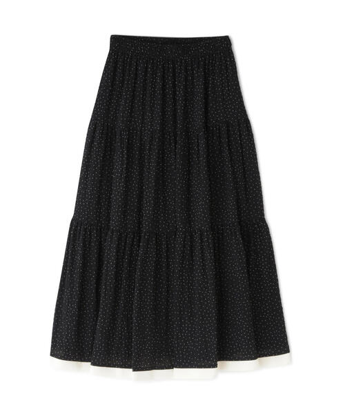 NATURAL BEAUTY BASIC（ナチュラルビューティーベーシック）の「◇ドットバイカラーフレアスカート（スカート・レディース・ホワイト系その他/ブラック系その他・P/S/MEDIUM）」の4枚目の写真