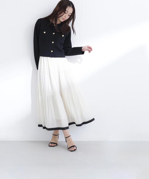 NATURAL BEAUTY BASIC（ナチュラルビューティーベーシック）の「◇ドットバイカラーフレアスカート（スカート・レディース・ホワイト系その他/ブラック系その他・P/S/MEDIUM）」の17枚目の写真