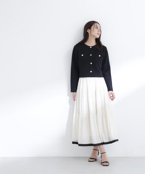 NATURAL BEAUTY BASIC（ナチュラルビューティーベーシック）の「◇ドットバイカラーフレアスカート（スカート・レディース・ホワイト系その他/ブラック系その他・P/S/MEDIUM）」の19枚目の写真