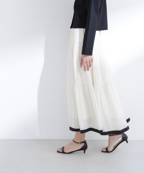 NATURAL BEAUTY BASIC（ナチュラルビューティーベーシック）の「◇ドットバイカラーフレアスカート（スカート・レディース・ホワイト系その他/ブラック系その他・P/S/MEDIUM）」の21枚目の写真