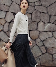 ◇ドットバイカラーフレアスカート