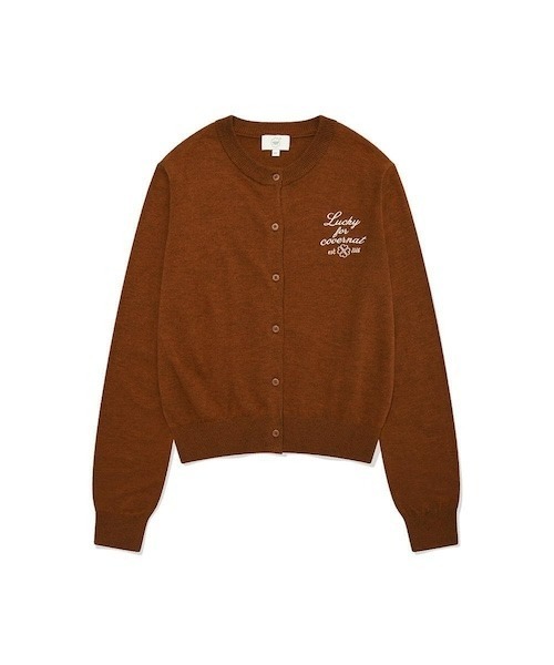 COVERNAT(カバーナット)の「WOMEN'S BASIC ROUND WOOL KNIT CARDIGAN(カーディガン/ボレロ・レディース・ライトブルー/アイボリー/ブラウン・MEDIUM/SMALL)」の1枚目の写真