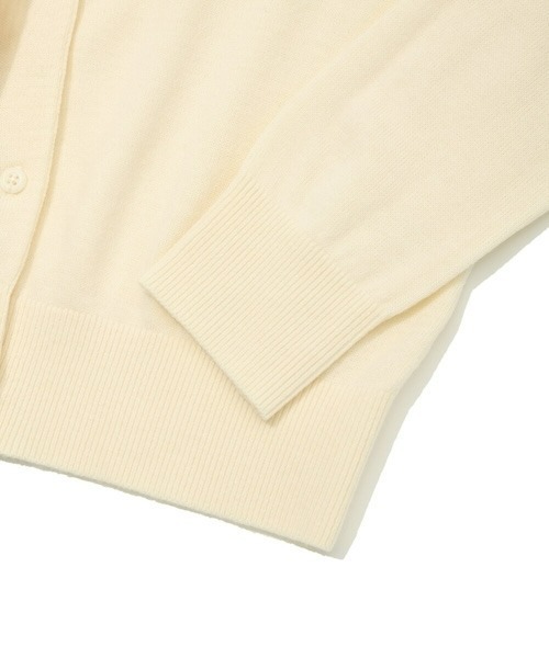 COVERNAT(カバーナット)の「WOMEN'S BASIC ROUND WOOL KNIT CARDIGAN(カーディガン/ボレロ・レディース・ライトブルー/アイボリー/ブラウン・MEDIUM/SMALL)」の17枚目の写真