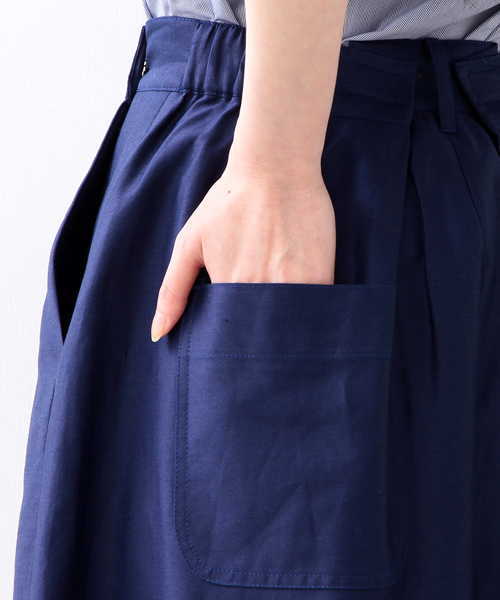 Ray BEAMS（レイビームス）の「◇RBS / BOX タック ワイドパンツ（その他パンツ・レディース・ブラウン系その他/ブルー系その他・0/1）」の17枚目の写真