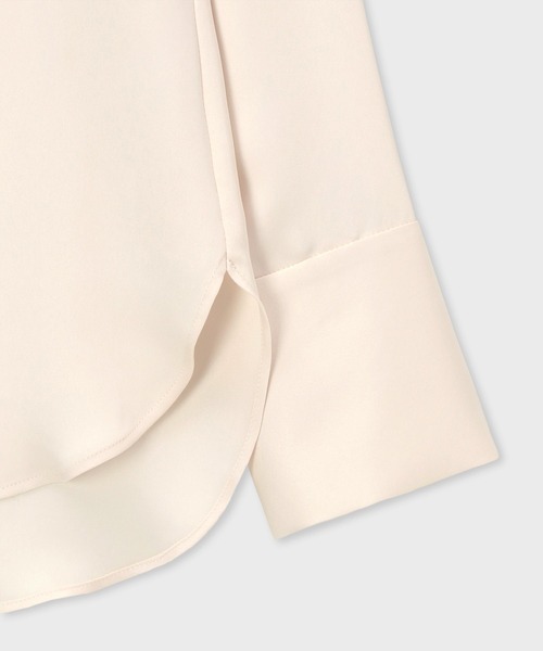 Paul Smith(ポールスミス)の「ウィメンズ サテン ボウタイ ブラウス / 165014 SH191(シャツ/ブラウス・レディース・オフホワイト/ライトブルー・40/38)」の4枚目の写真