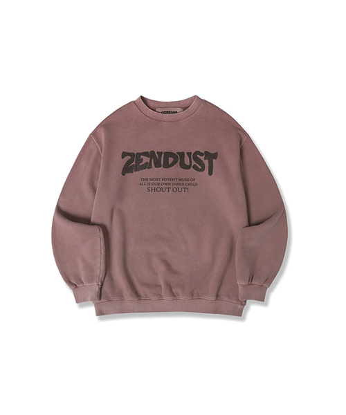 ZENDUST(ジェンダスト)の「Lefe Sweat Shirt - 6COL(スウェット・レディース・ブラックミックス/ライトカーキ/ピンク/ブラック/アッシュグレー/チェリーピンク・MEDIUM/LARGE/SMALL)」の5枚目の写真