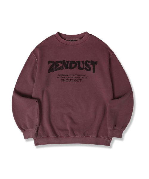 ZENDUST(ジェンダスト)の「Lefe Sweat Shirt - 6COL(スウェット・レディース・ブラックミックス/ライトカーキ/ピンク/ブラック/アッシュグレー/チェリーピンク・MEDIUM/LARGE/SMALL)」の10枚目の写真