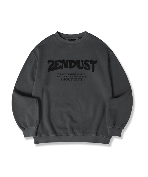 ZENDUST(ジェンダスト)の「Lefe Sweat Shirt - 6COL(スウェット・レディース・ブラックミックス/ライトカーキ/ピンク/ブラック/アッシュグレー/チェリーピンク・MEDIUM/LARGE/SMALL)」の11枚目の写真