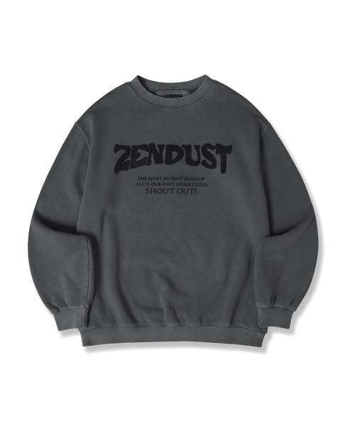 ZENDUST(ジェンダスト)の「Lefe Sweat Shirt - 6COL(スウェット・レディース・ブラックミックス/ライトカーキ/ピンク/ブラック/アッシュグレー/チェリーピンク・MEDIUM/LARGE/SMALL)」の12枚目の写真
