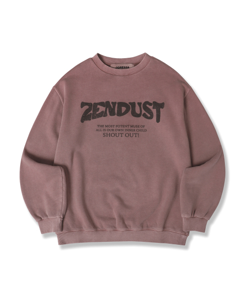 ZENDUST(ジェンダスト)の「Lefe Sweat Shirt - 6COL(スウェット・レディース・ブラックミックス/ライトカーキ/ピンク/ブラック/アッシュグレー/チェリーピンク・MEDIUM/LARGE/SMALL)」の13枚目の写真