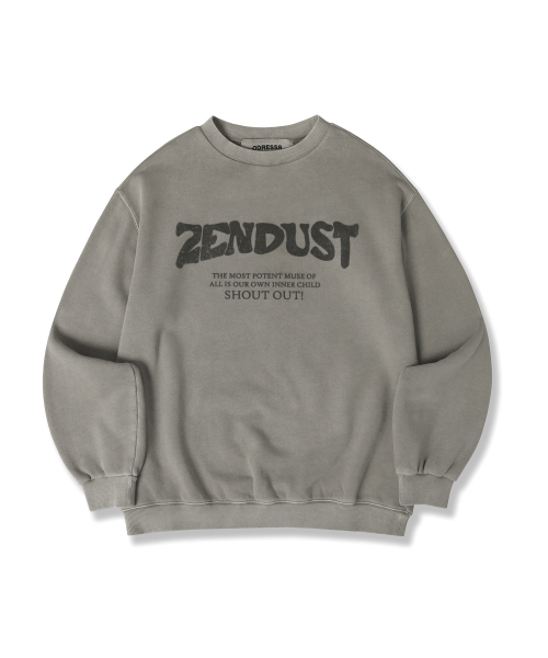 ZENDUST(ジェンダスト)の「Lefe Sweat Shirt - 6COL(スウェット・レディース・ブラックミックス/ライトカーキ/ピンク/ブラック/アッシュグレー/チェリーピンク・MEDIUM/LARGE/SMALL)」の14枚目の写真