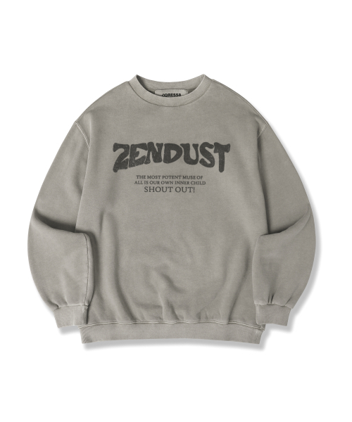 ZENDUST(ジェンダスト)の「Lefe Sweat Shirt - 6COL(スウェット・レディース・ブラックミックス/ライトカーキ/ピンク/ブラック/アッシュグレー/チェリーピンク・MEDIUM/LARGE/SMALL)」の15枚目の写真