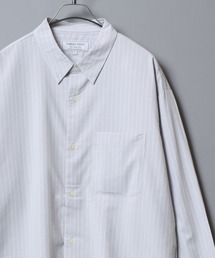 ANPAS（アンパス）の「Cool-touch broadcloth long-sleeve shirt / レギュラーカラーブロードシャツ メンズ 長袖シャツ 無地 / ピンストライプ（シャツ/ブラウス）」