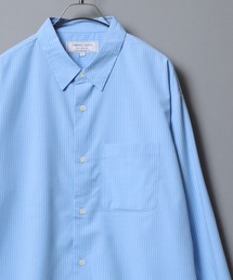 ANPAS | Cool-touch broadcloth long-sleeve shirt / レギュラーカラーブロードシャツ メンズ 長袖シャツ 無地 / ピンストライプ(シャツ/ブラウス)