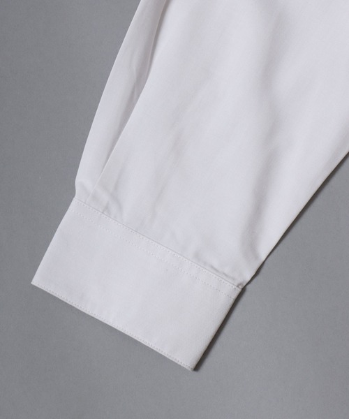 ANPAS（アンパス）の「Cool-touch broadcloth long-sleeve shirt / レギュラーカラーブロードシャツ メンズ 長袖シャツ 無地 / ピンストライプ（シャツ/ブラウス・メンズ・ブルー系その他/ブルー/グリーン/グレー系その他/ホワイト・L/XL/M）」の6枚目の写真