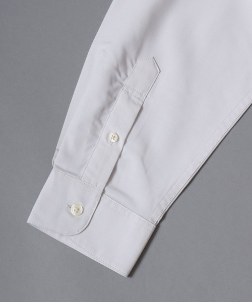 ANPAS（アンパス）の「Cool-touch broadcloth long-sleeve shirt / レギュラーカラーブロードシャツ メンズ 長袖シャツ 無地 / ピンストライプ（シャツ/ブラウス・メンズ・ブルー系その他/ブルー/グリーン/グレー系その他/ホワイト・L/XL/M）」の7枚目の写真