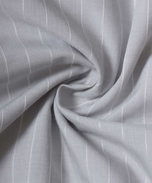 ANPAS（アンパス）の「Cool-touch broadcloth long-sleeve shirt / レギュラーカラーブロードシャツ メンズ 長袖シャツ 無地 / ピンストライプ（シャツ/ブラウス・メンズ・ブルー系その他/ブルー/グリーン/グレー系その他/ホワイト・L/XL/M）」の13枚目の写真