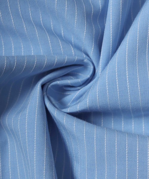 ANPAS（アンパス）の「Cool-touch broadcloth long-sleeve shirt / レギュラーカラーブロードシャツ メンズ 長袖シャツ 無地 / ピンストライプ（シャツ/ブラウス・メンズ・ブルー系その他/ブルー/グリーン/グレー系その他/ホワイト・L/XL/M）」の14枚目の写真