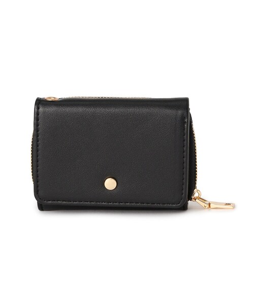 SHOO・LA・RUE（シューラルー）の「【推し活にも】三つ折りミニ財布（財布・レディース・ブラック/グレー系3/ライトオレンジ系1/グレー/ピンク系8/ベージュ系その他6/ライトパープル/グリーン系その他5/イエロー系3/ブルー系3・00）」の2枚目の写真