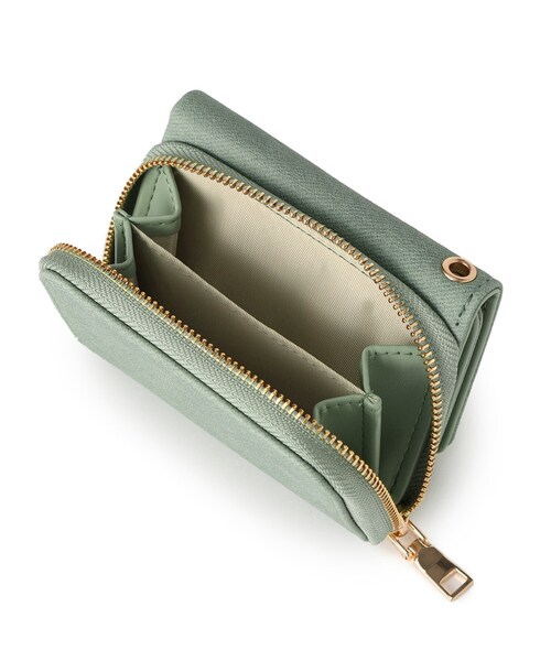 SHOO・LA・RUE（シューラルー）の「【推し活にも】三つ折りミニ財布（財布・レディース・ブラック/グレー系3/ライトオレンジ系1/グレー/ピンク系8/ベージュ系その他6/ライトパープル/グリーン系その他5/イエロー系3/ブルー系3・00）」の11枚目の写真