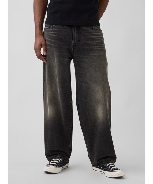 GAP（ギャップ）の「スーパーバギーデニム（デニムパンツ・メンズ・ブラック・28W 30L/29W 30L/30W 30L/31W 30L/31W 32L/32W 30L/32W 32L/33W 32L/34W 32L/36W 32L）」の3枚目の写真