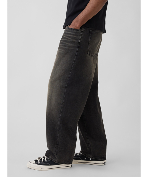 GAP（ギャップ）の「スーパーバギーデニム（デニムパンツ・メンズ・ブラック・28W 30L/29W 30L/30W 30L/31W 30L/31W 32L/32W 30L/32W 32L/33W 32L/34W 32L/36W 32L）」の4枚目の写真