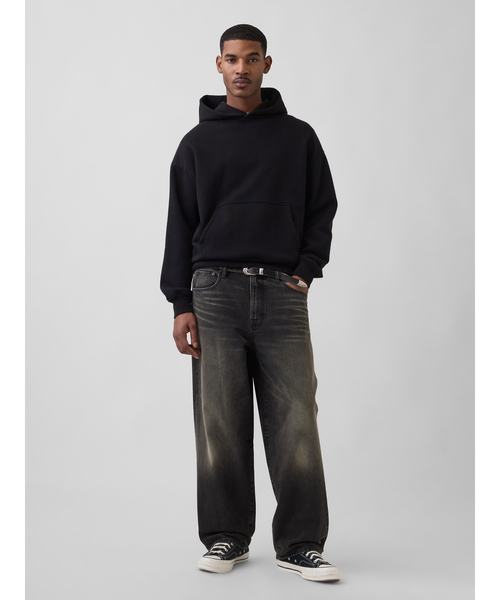 GAP（ギャップ）の「スーパーバギーデニム（デニムパンツ・メンズ・ブラック・28W 30L/29W 30L/30W 30L/31W 30L/31W 32L/32W 30L/32W 32L/33W 32L/34W 32L/36W 32L）」の2枚目の写真