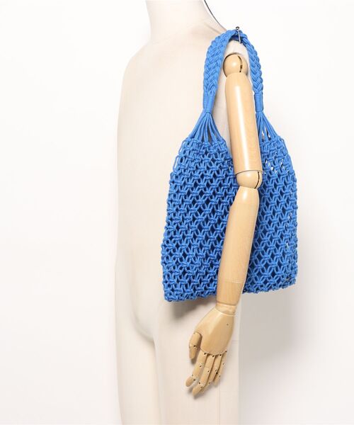 BILLABONG(ビラボン)の「BILLABONG ウィメンズ CROCHET BAG トートバッグ 【2026年春夏モデル】(トートバッグ・レディース・アイボリー/ブルー・FREE)」の3枚目の写真