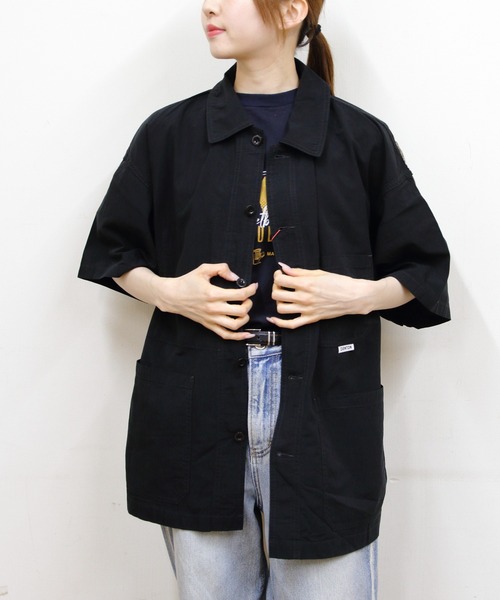DANOTN/ダントン カバーオールショートスリーブシャツ COVERALL SHORT