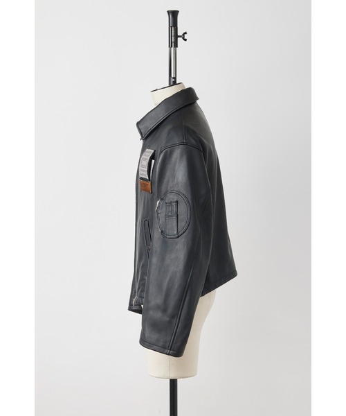 SHINYAKOZUKA（シンヤコヅカ）の「HOMEBOUND AVIATOR WITH EMBROIDERY(ISSUE#8)（その他アウター・メンズ・ブラック・SMALL/MEDIUM）」の2枚目の写真