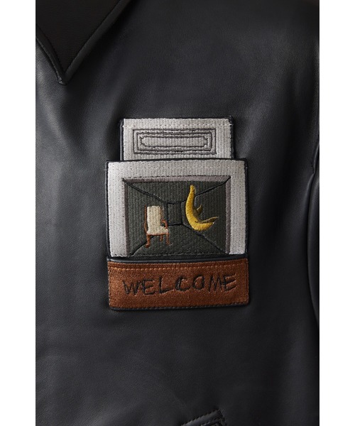 SHINYAKOZUKA（シンヤコヅカ）の「HOMEBOUND AVIATOR WITH EMBROIDERY(ISSUE#8)（その他アウター・メンズ・ブラック・SMALL/MEDIUM）」の6枚目の写真