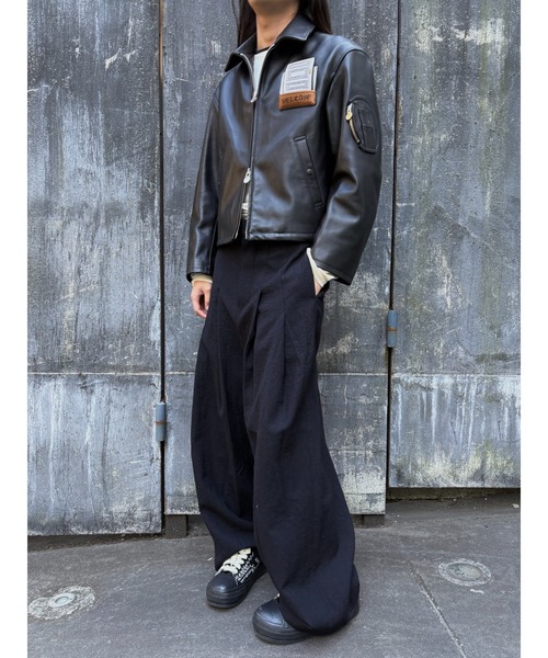 SHINYAKOZUKA（シンヤコヅカ）の「HOMEBOUND AVIATOR WITH EMBROIDERY(ISSUE#8)（その他アウター・メンズ・ブラック・SMALL/MEDIUM）」の7枚目の写真