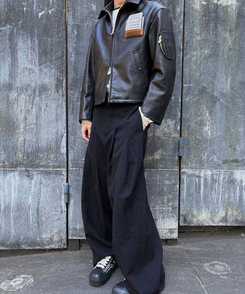 SHINYAKOZUKA（シンヤコヅカ）の「HOMEBOUND AVIATOR WITH EMBROIDERY(ISSUE#8)（その他アウター・メンズ・ブラック・SMALL/MEDIUM）」の9枚目の写真