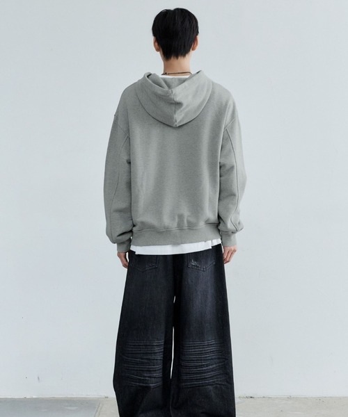 ALAND(エーランド)の「MAISON MINED/APPLIQUE ジップ(スウェット・メンズ・ネイビー/グレー・SMALL/MEDIUM)」の6枚目の写真