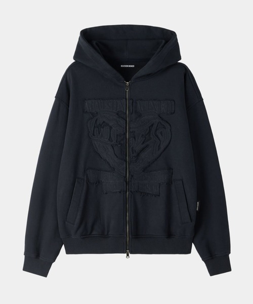 ALAND(エーランド)の「MAISON MINED/APPLIQUE ジップ(スウェット・メンズ・ネイビー/グレー・SMALL/MEDIUM)」の15枚目の写真