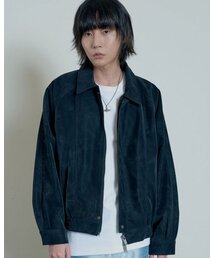 INEXCIS（イネクシス）の「Twill Nubuck Leather Bomber (Black)（ライダースジャケット）」